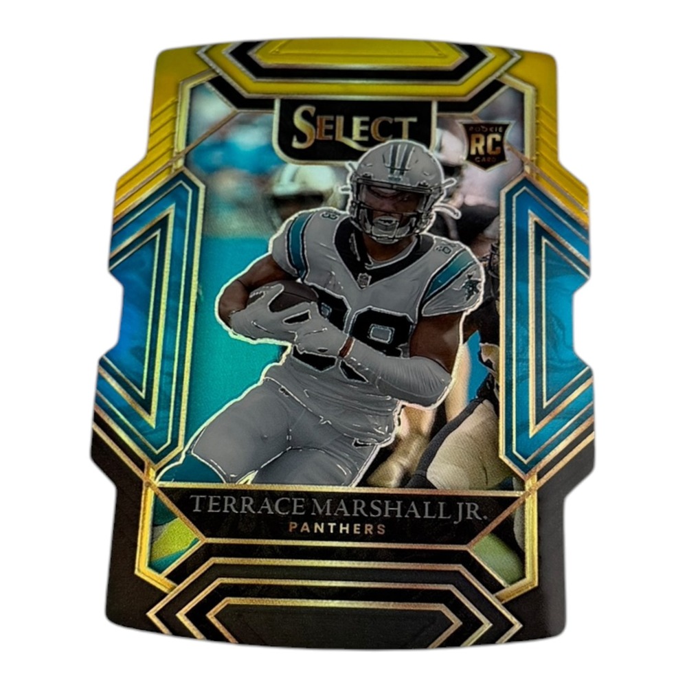 2021 Panini Select Terrace Marshall Jr Rookie Card RC Die-Cut Prizm No 262 NFL